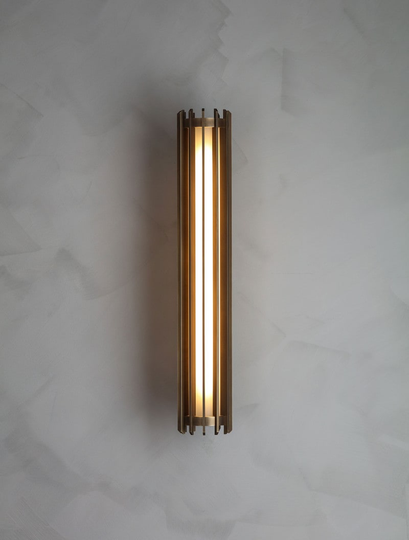 Cathedral Sconce 26" shown in Heritage Brass